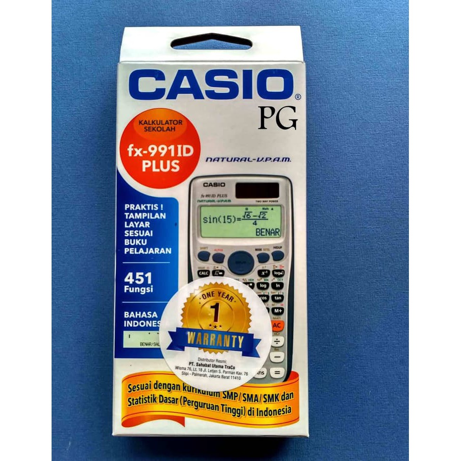 

Casio Kalkulator Sekolah fx-991ID PLUS Diskon