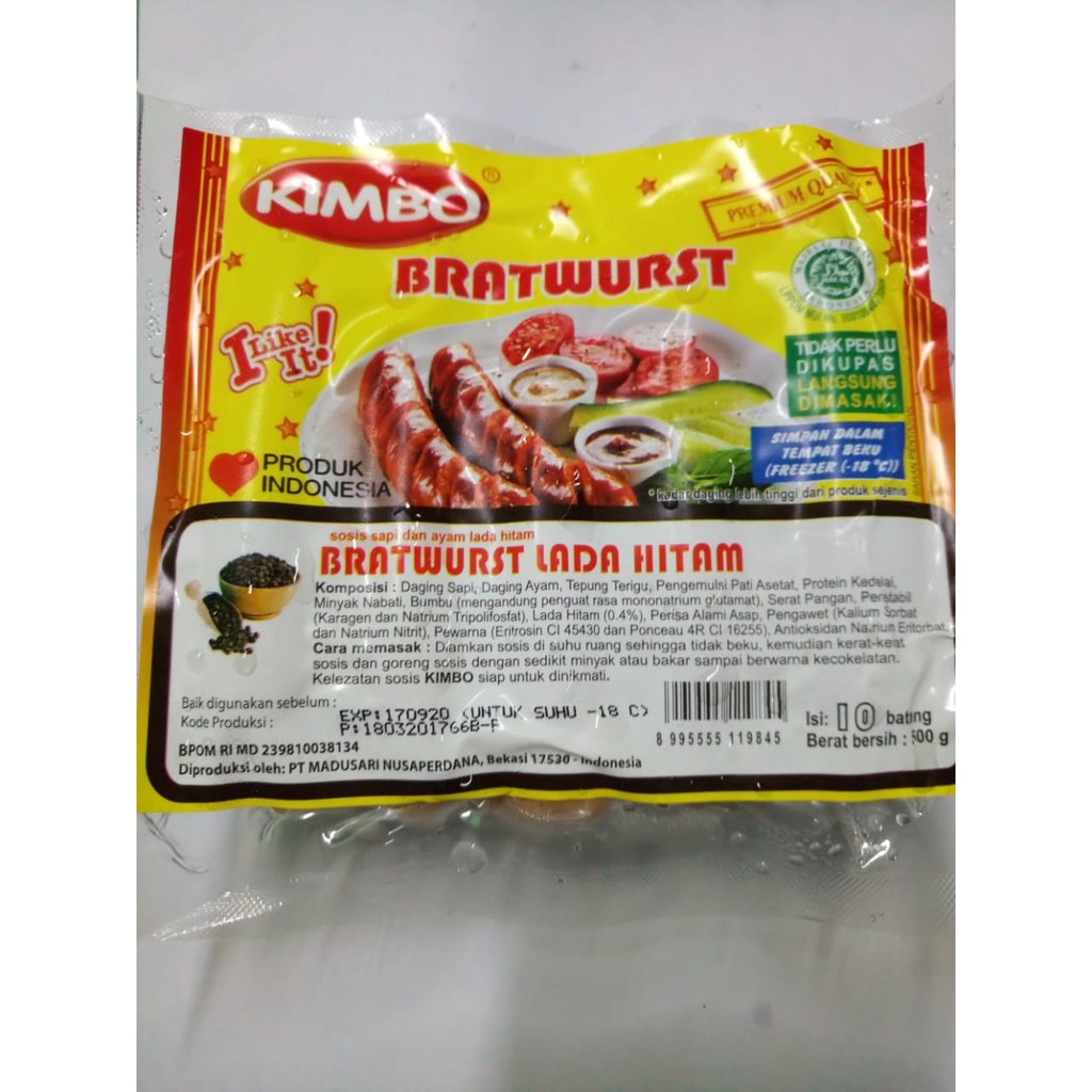 

Kimbo Mini Bratwurst Lada HItam 10 Batang