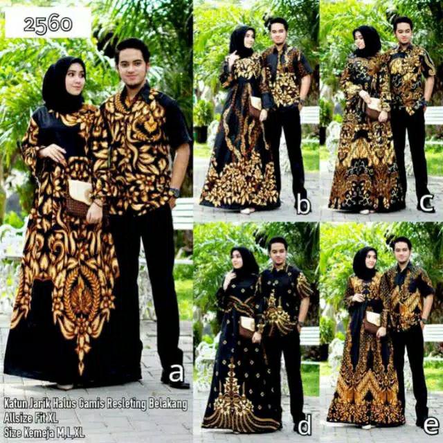 Couple Batik Gamis Arsyilla Lawasan 2678