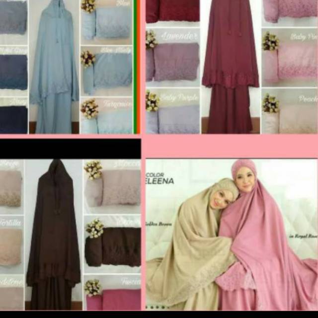 Mukena aleena /siti Khadijah/syafina TAS ORIGINAL