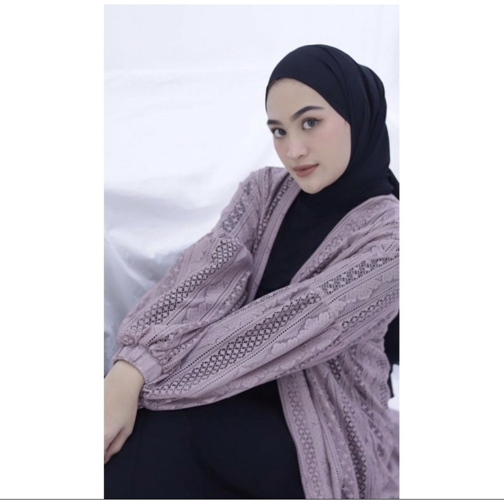 Jasmin Long Outer Cardigan Lace/ busana pantai