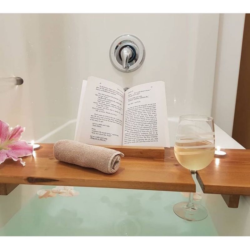 wooden bathtub tray/tatakan bathtub kamar mandi