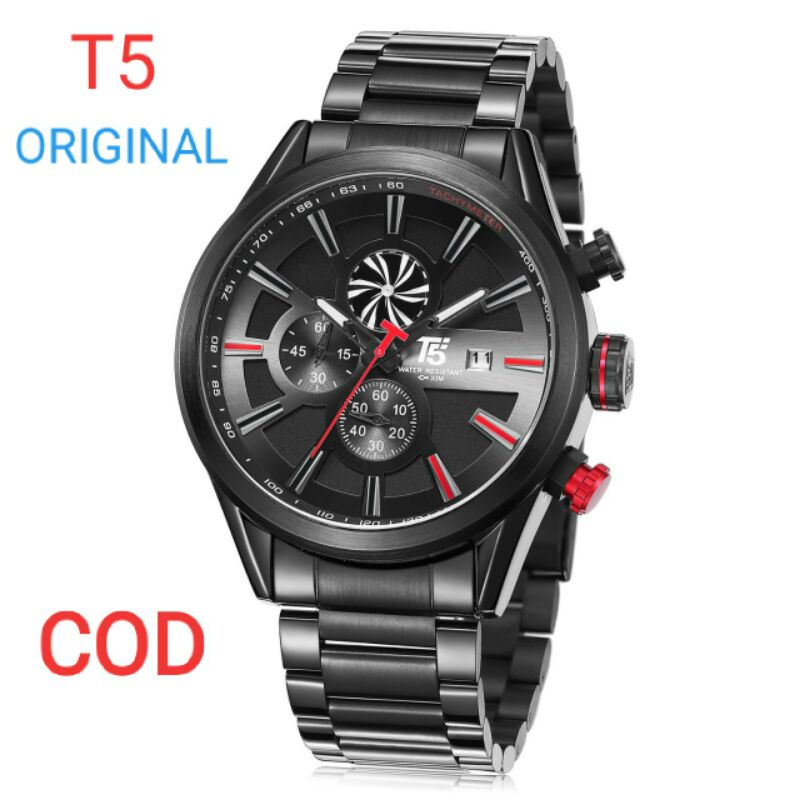 PROMO T5 H 3627 jam tangan pria T5 H3627 original sporty