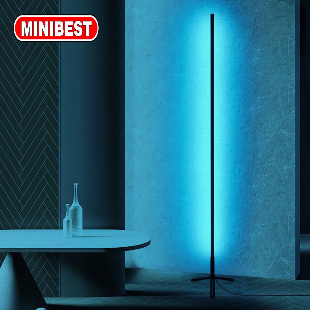 MINIBEST Lampu RGB Stand Sudut Lantai Minimalis / Standing Side Floor Lamp / Lampu Dekorasi standing rgb