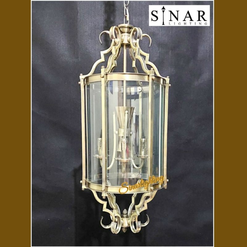 Lampu gantung klasik Vintage Foyer 6851/3+1