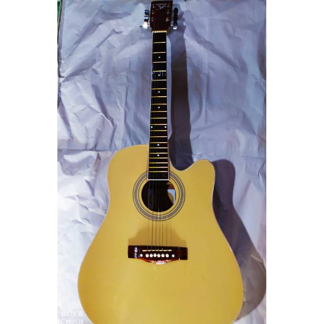 Gitar akustik Jumbo Murah free packing kayu