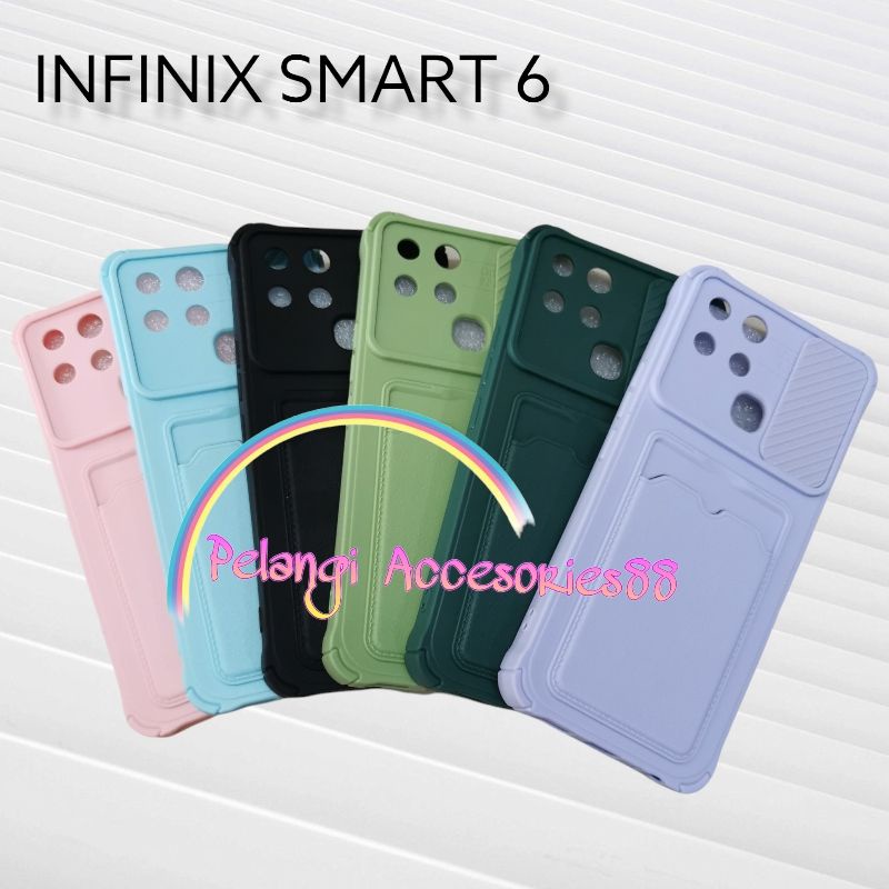 CASE INFINIX SMART 6 / SMART 6 NFC CASE SOFTCASE SLEDING WARNA WARNI