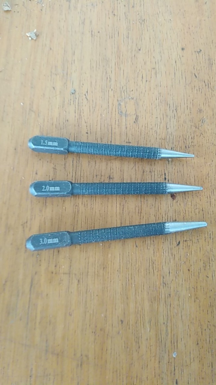 3pcs Punch Hole Tool High Hardness Rust Proof Positioning For Metal Material