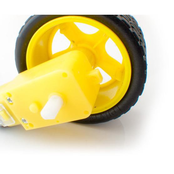 ➯ DC Gear motor with tyre ✹