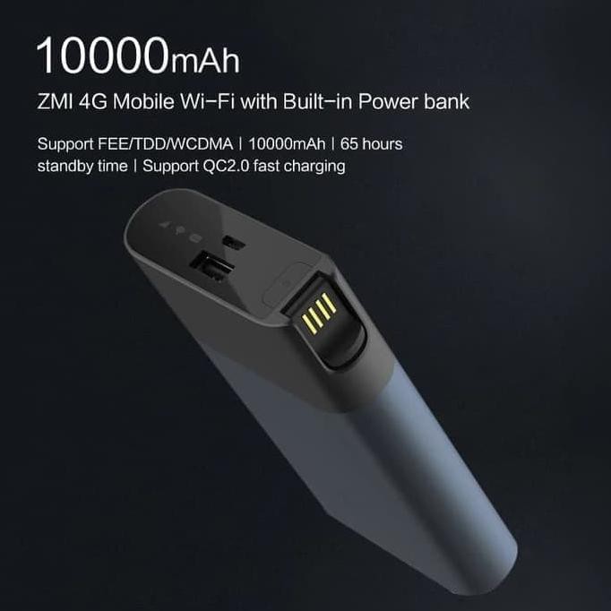 Pengiriman Cepat Xiaomi Zmi 4G Wifi Router Power bank Mifi Mobile Hotspot 10000mAh BARANG BAGUS