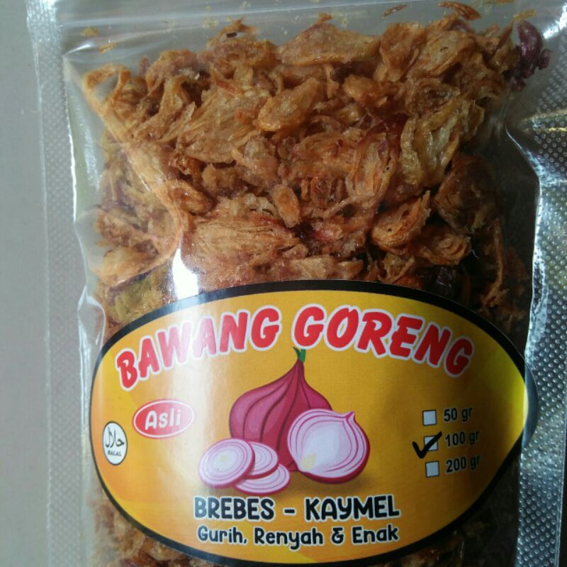 

Bawang goreng grade B+ 100gr 250gr 500gr 1000gr/bawang goreng khas Brebes kiloan 1kg