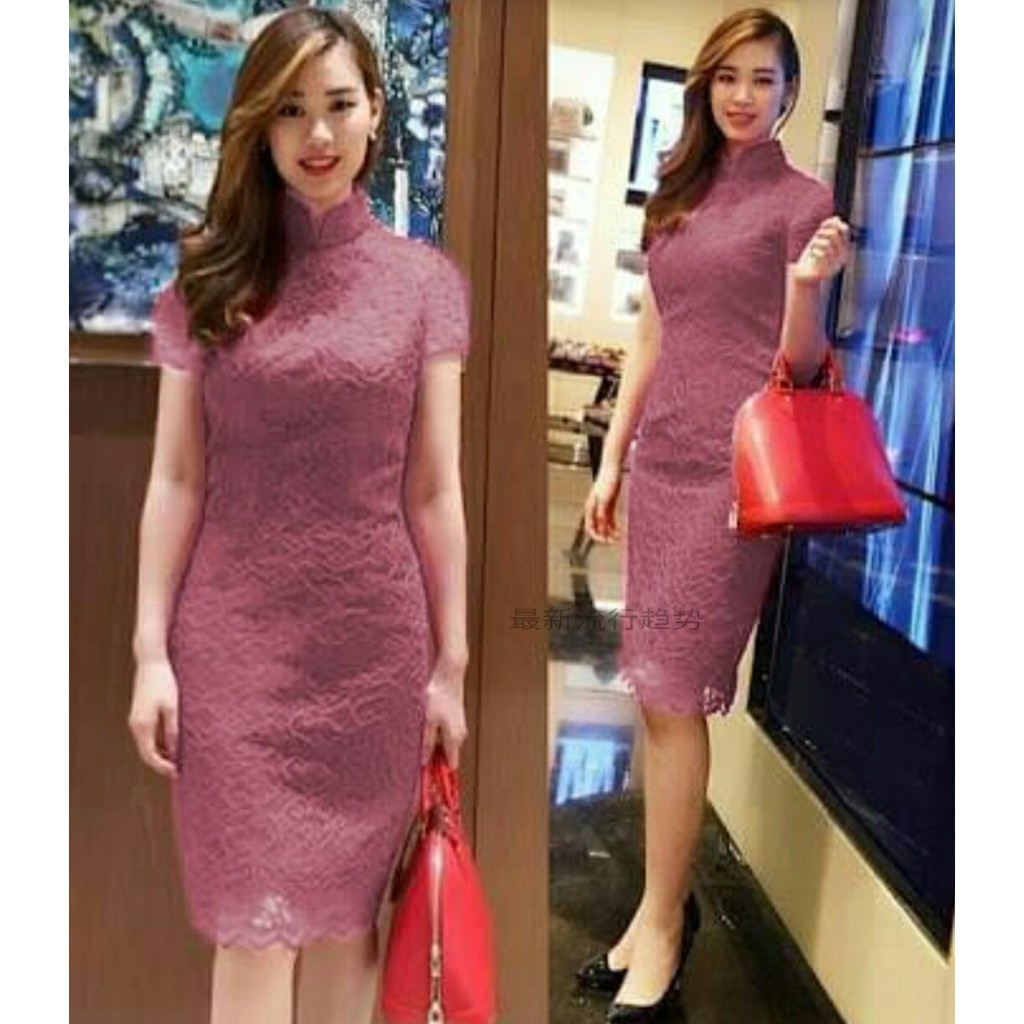 FWG - DRESS NIKEN / DRESS BRUKAT KOREA / DRESS WANITA / DRESS NATAL / DRESS / PAKAIAN WANITA