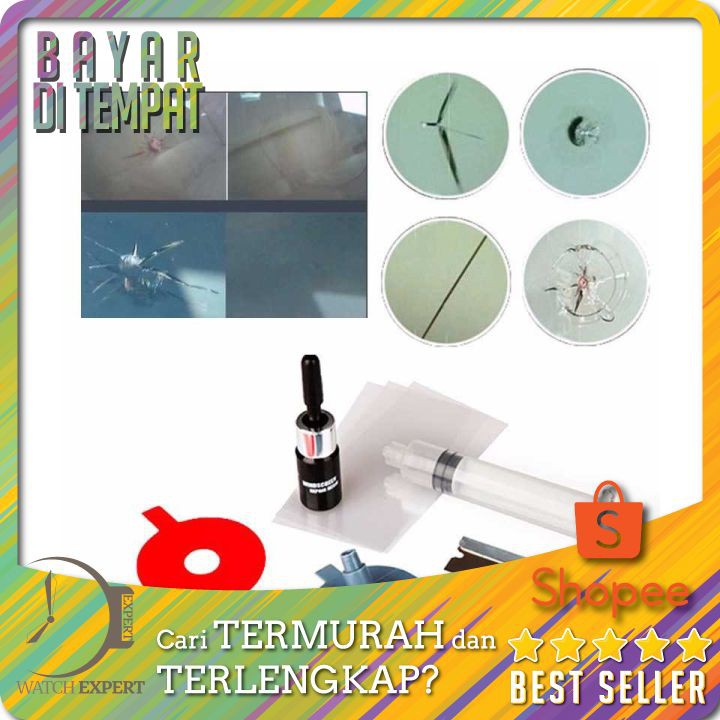 Alat Reparasi Kaca Mobil Retak Windshield Repair Kit