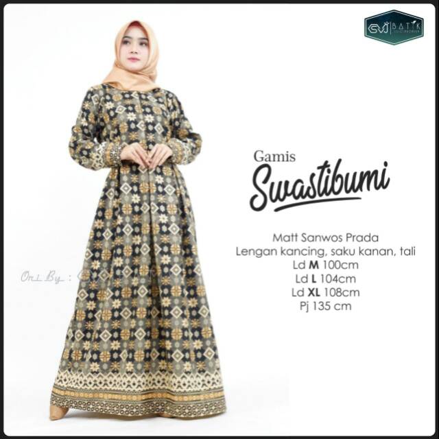 Gamis batik Swasti Original Batik Solo by Sohib