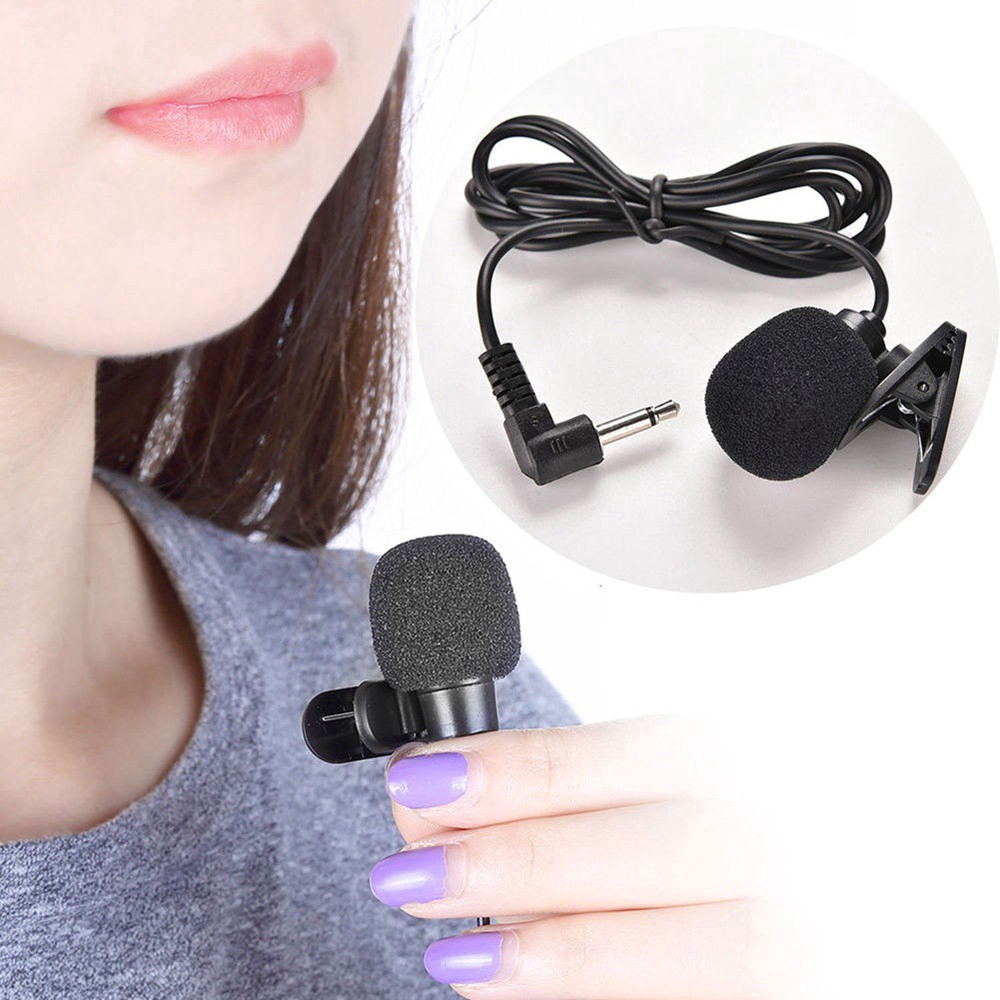 Universal Portable 3.5mm Mini Mic Microphone Hands Free Clip on Microphone Mini Audio Mic