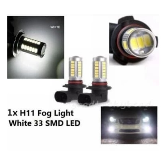 Bohlam Lampu Fog Lamp FOGLAMP H11 6000K LED 33  KEDIP FLASH BLITZ