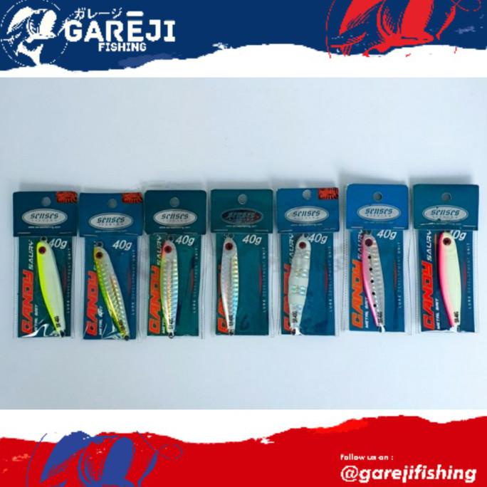 Best Produk] Umpan Pancing Metal Jig Senses Candy Saury 40Gr - Pink Gid