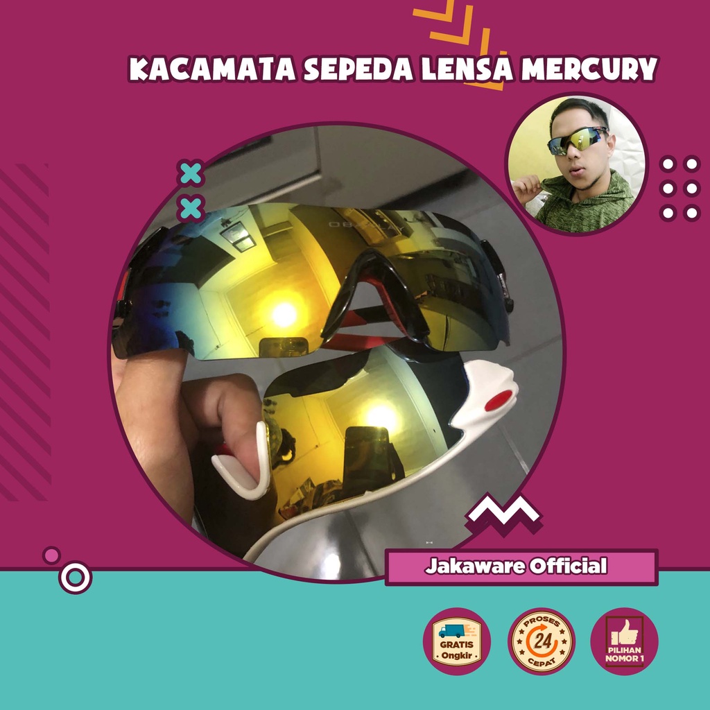 KACAMATA SEPEDA LENSA MERCURY KACA MATA SEPEDAH MTB GUNUNG BALAP ROADBIKE GOWES ONTEL LIPAT OLAHRAGA