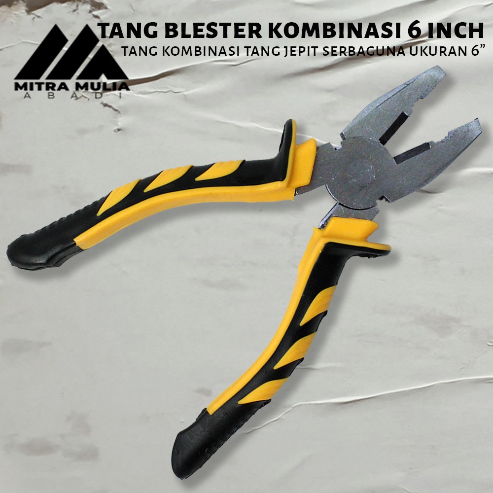 tang kombinasi tang jepit serbaguna ukuran 6 inci | tang blester kombinasi 6 inch