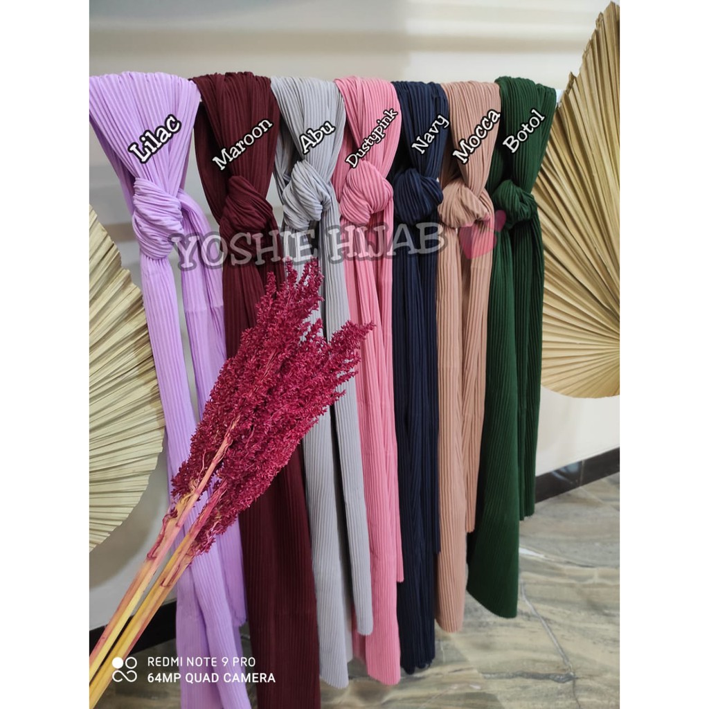 Pashmina Plisket Full Lidi 180 x 75 Diamond Premium