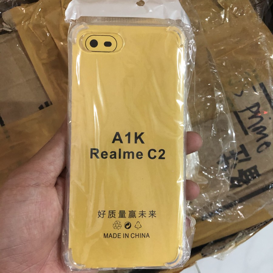 REALME C1 C2 C3 CASE SOFTCASE ANTI CRACK ANTICRACK SOFTCASE CLEAR BENING JELLY CASING COVER SILIKON 
