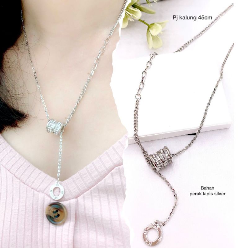 Kalung Rantai Silver925 Perak Platgold Premium Quality Anti karat anti alergi Ans29