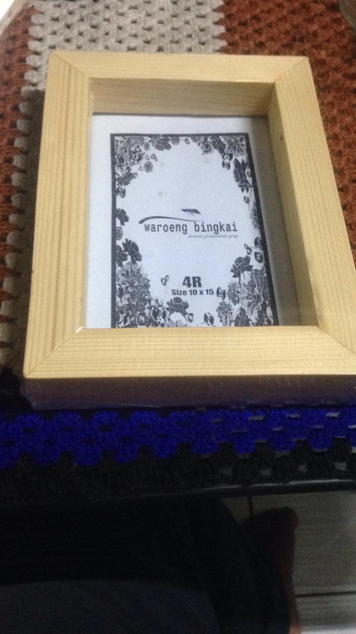 Bingkai Foto Frame Foto Pigura Foto Kayu Jati Belanda 4r 10x15 Cm Rustic