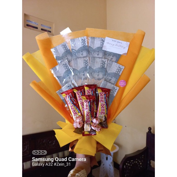 

buket uang mix snack/sesuai gambar