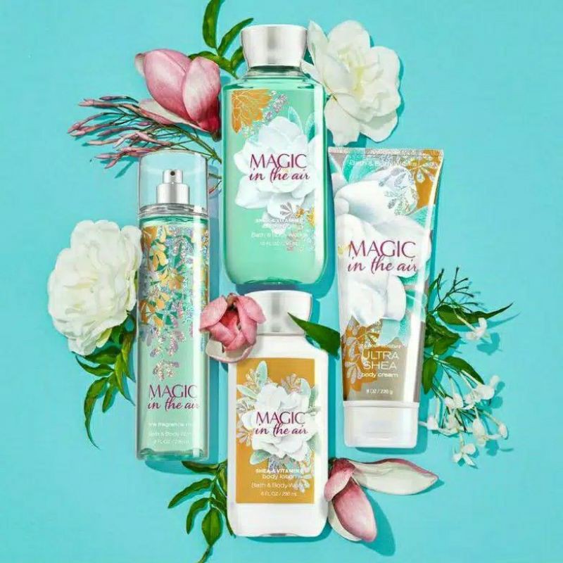 BATH &amp; BODY WORKS BBW MAGIC IN THE AIR SERIES MIST LOTION SHOWER GEL BODY CREAM HAND CREAM SHOWER GEL BODY CREAM LOTION MIST WASH WALLFLOWER ROOMSPRAY SCENTPORTABLE GENTLE GEL DEEP CLEANSING GENTLE FOAMING CREAMY LUXE