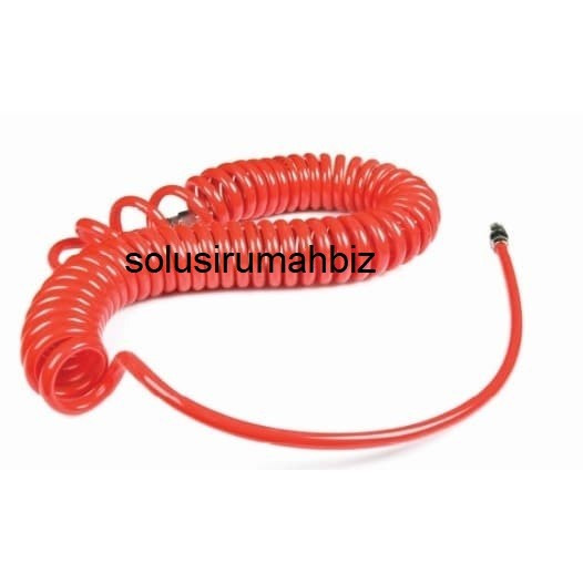 SELANG PU RECOIL 9m HOSE SELANG SPIRAL SELANG ANGIN KOMPRESOR 5X8MM 9M