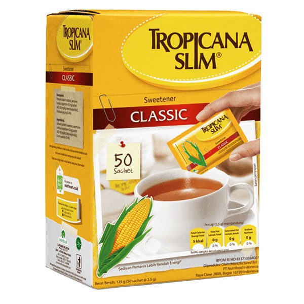 

Tropicana Slim Diet Sweet 50Sch X 2.5Gr