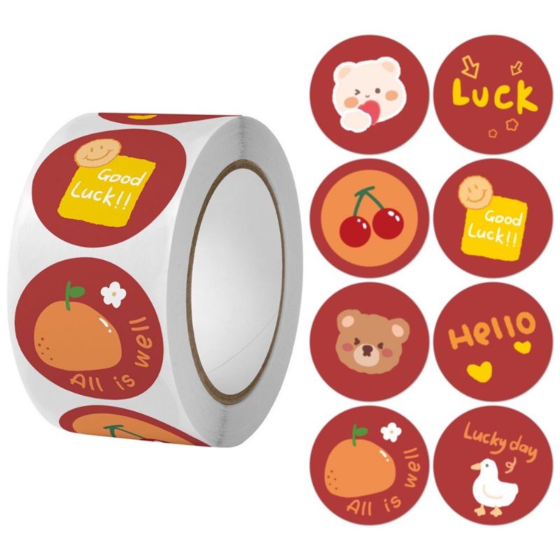 

[Isi 100Pcs - Kids Edition Part 1] Stiker Segel Thank You For Your Order Stiker untuk Kemasan Stiker Amplop