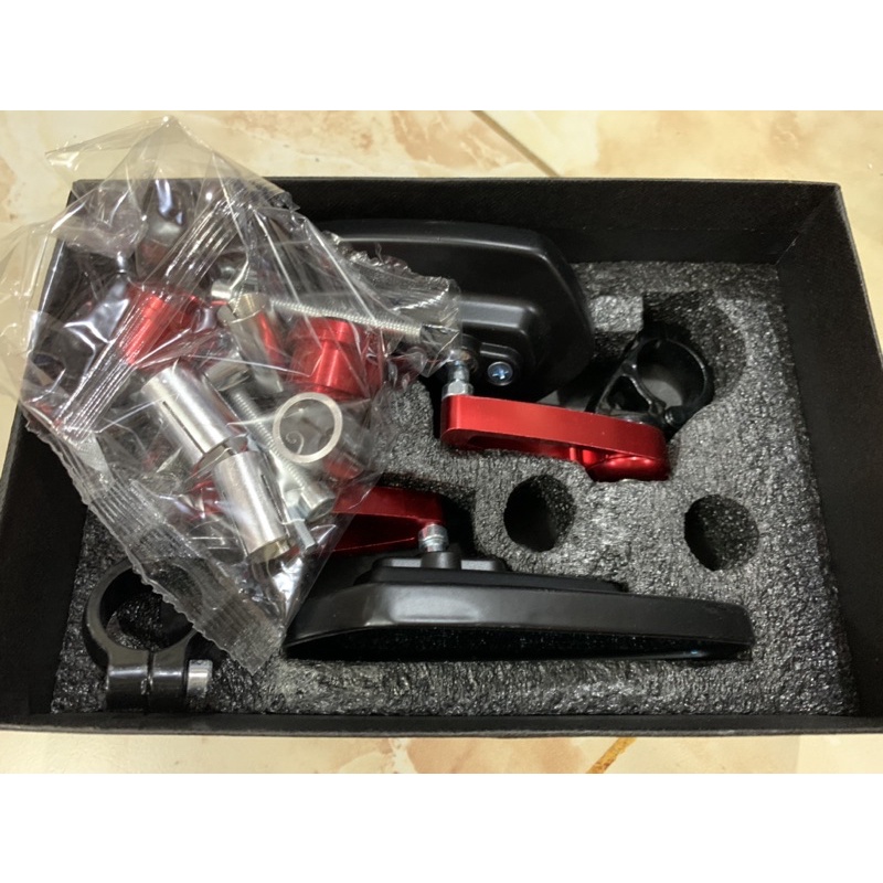 Spion Jalu Oval Bar End Mirror Motor Kaca Datar Biru Cnc Universal Nmax Aerox Pcx Adv Vario 125