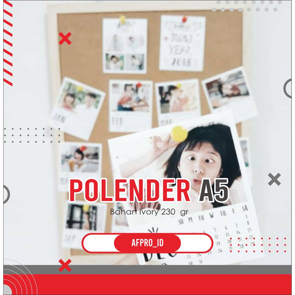 

CETAK KALENDER POLAROID UKURAN A5 IVORY 230 / 260 GRM