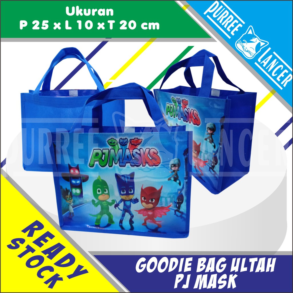 

Goodie Bag ultah PJ mask / Tas Souvenir / Tas Ulang tahun Tema PJmas Termurah (Ready Stock)
