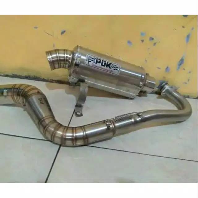 Slincer knalpot racing PDK oval pendek 20cm all moi beat vario fino scopy Nmax Aerox Lexi X-ride dll