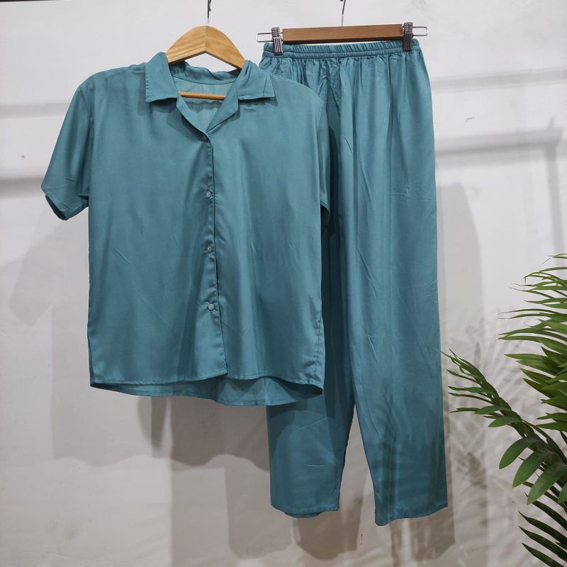 PIYAMA KANCING POLOS | PIYAMA RAYON POLOS-KCPD TOSCA