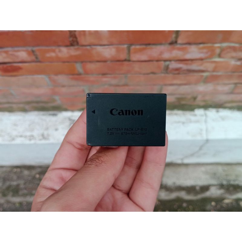 BATERAI CANON LP-E12 ORIGINAL FOR CANON M M2 M10 M50 M100 100D