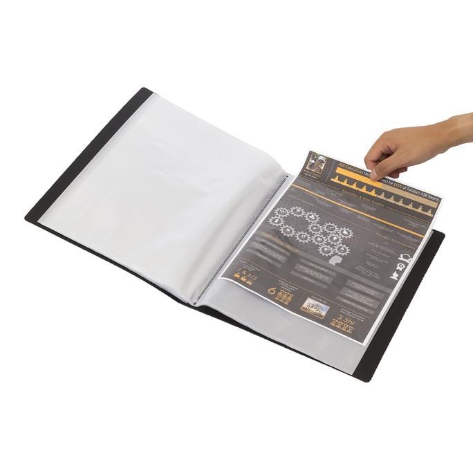 

populer] Display Book Clear Holder Bantex A4 Isi 40 Pockets Black 3145-10