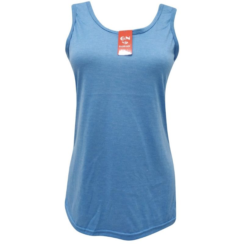Singlet Golden Nick Tank Top GN Katun-Biru
