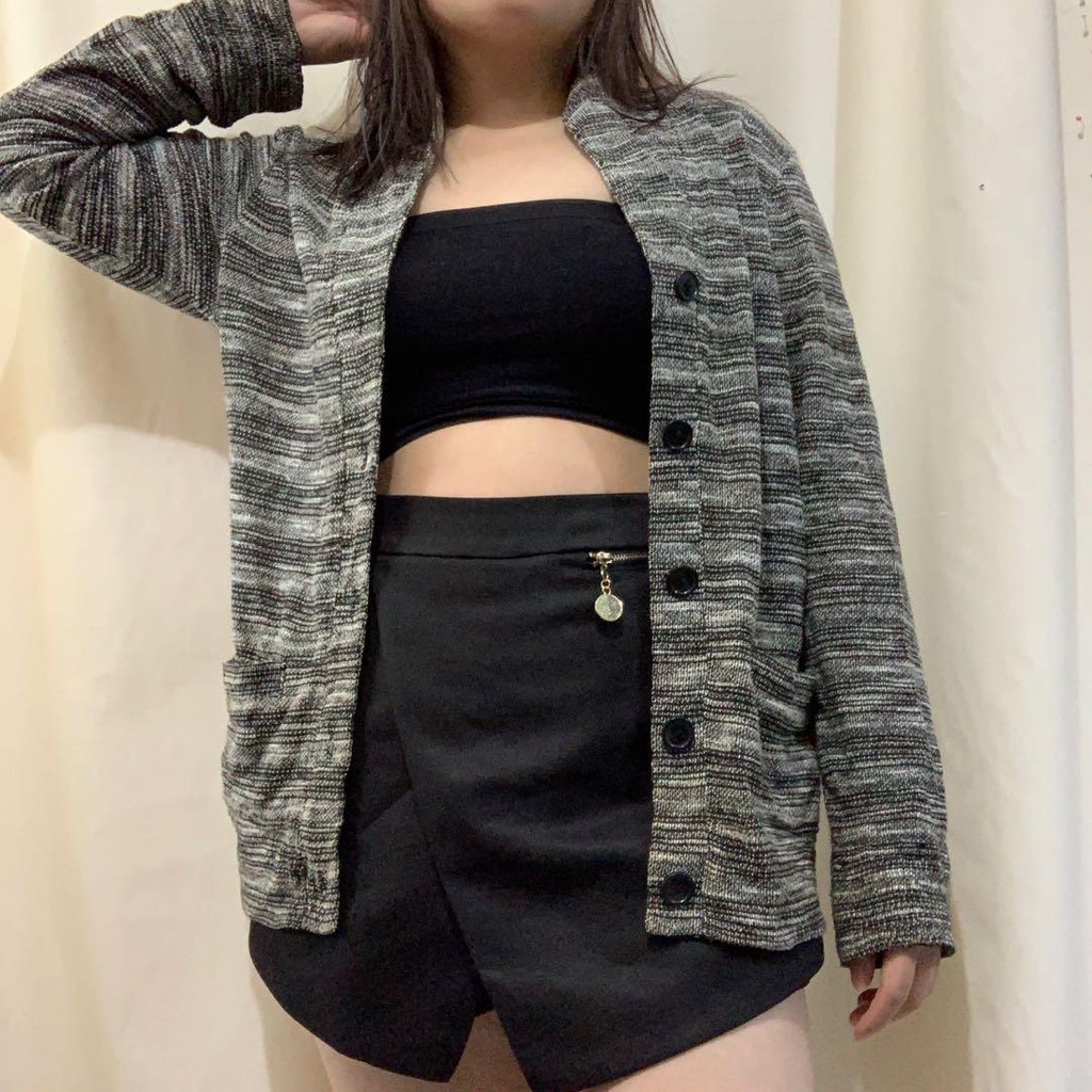 AZUL by moussy Knit Vintage Striped Korean Cardigan / Rajut / Knitwear / Outer / Kardigan