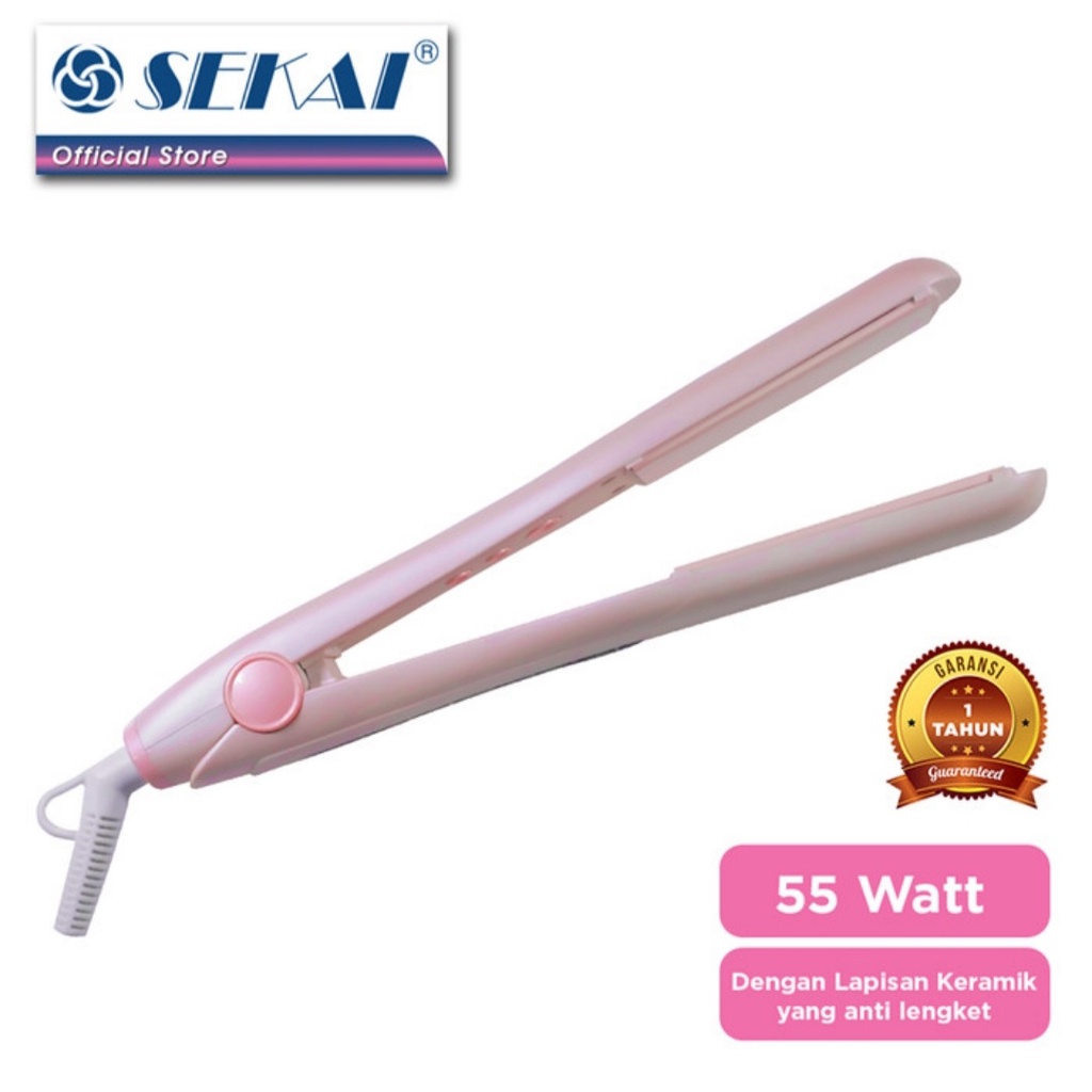 Catokan Sekai HS 263 Hair Straightener Sekai 263 Catok Power Display Catok Rambut Salon Sekai Catokan Pink