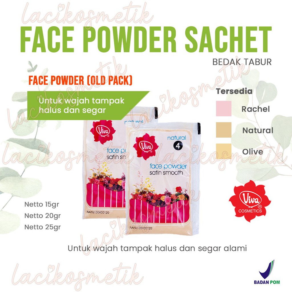 ✨LACIKOSME✨ VIVA FACE POWDER SACHET - BEDAK TABUR BPOM ORIGINAL