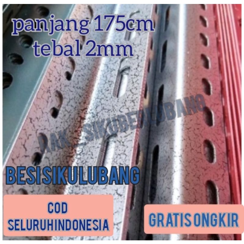 besi siku lubang buat rak besi serba guna 2mm