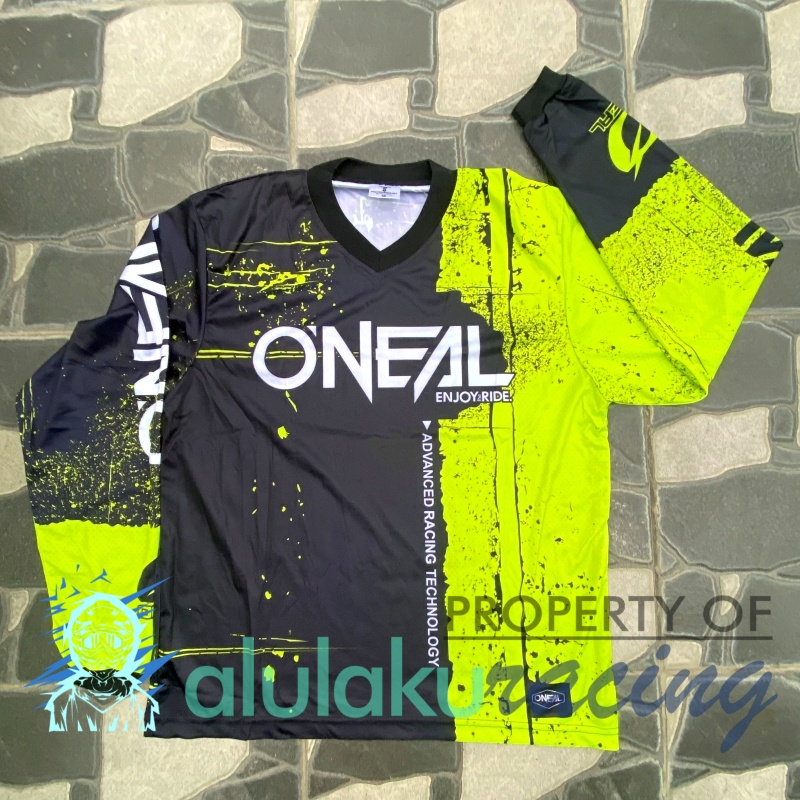 Jersey, Celana, Sarung Tangan &amp; Sepatu Fullprint with Protectors Fullset MX Trail Motocross - Paket Bundling ONCTFG070101-F41