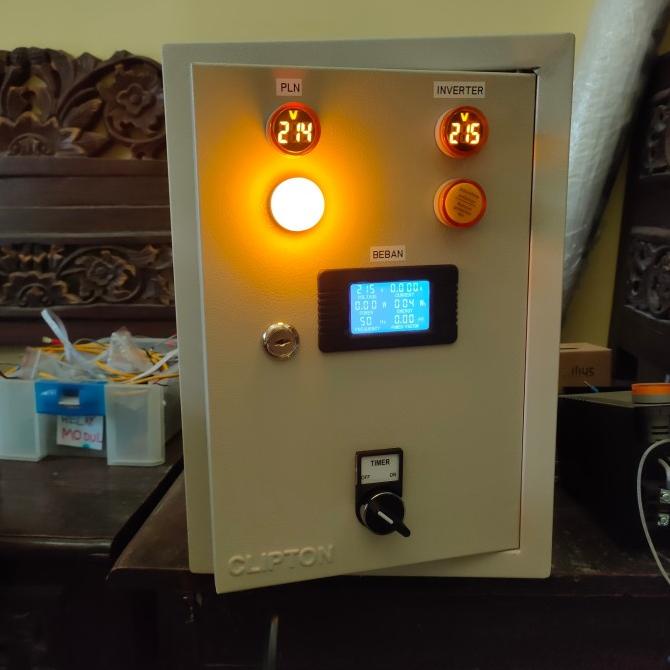 #####] Panel ATS PLN Genset 7000 W Manual Genset Watt meter
