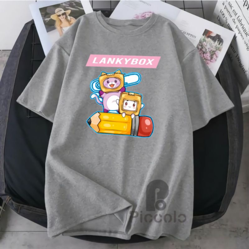 Best Seller Kaos Anak Dewasa Lanky Box Adam Justin Youtuber Terbaru/bahan premium