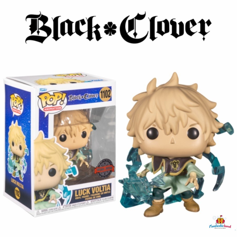 Original Funko POP Animation Black Clover - Luck Voltia (EXCLUSIVE) #1102