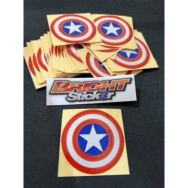 STICKER LOGO CAPTAIN AMERICA BULAT CUTTING