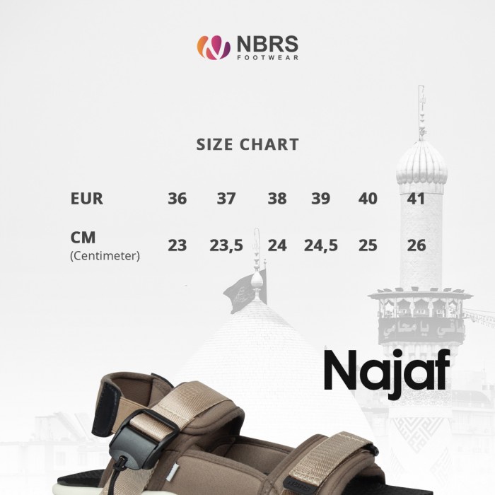 Nibras Footwear Najaf Sepatu Sandal Casual Pria Wanita